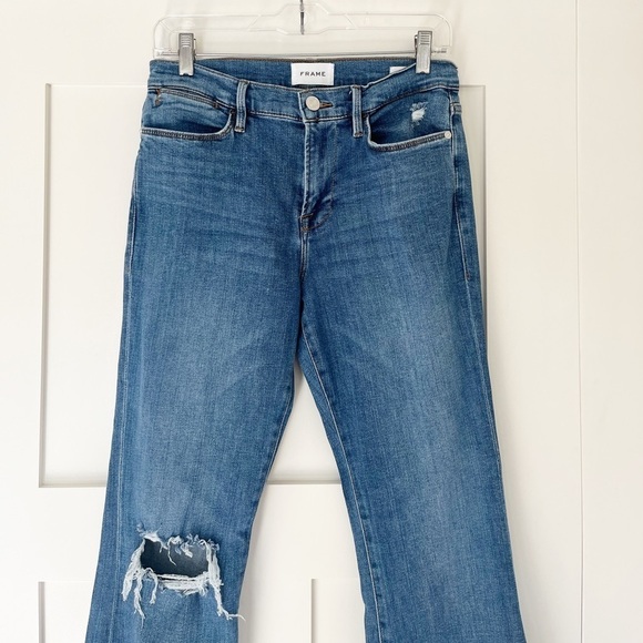 FRAME Le High Flare Jeans distressed size 29 - Picture 7 of 12